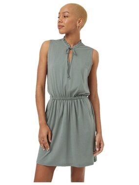 New Tentree women's Arden summer sleeveless dress sage green size M with pockets